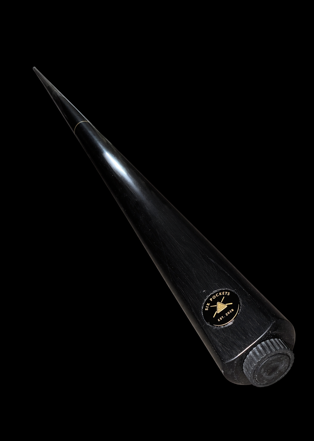 Six Pockets — Ashline 3/4 Cue (Ebony Edition)